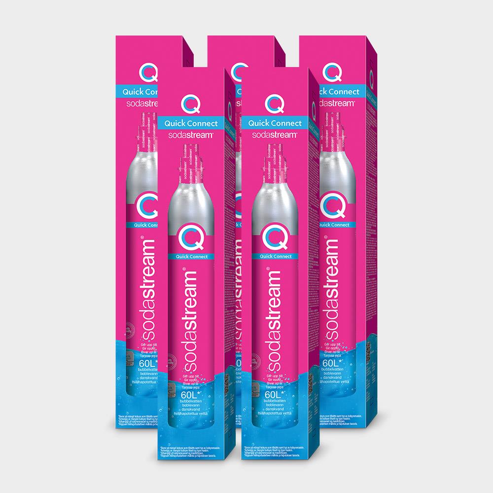 SodaStream 425g 全新盒裝快扣鋼瓶 (5入組)