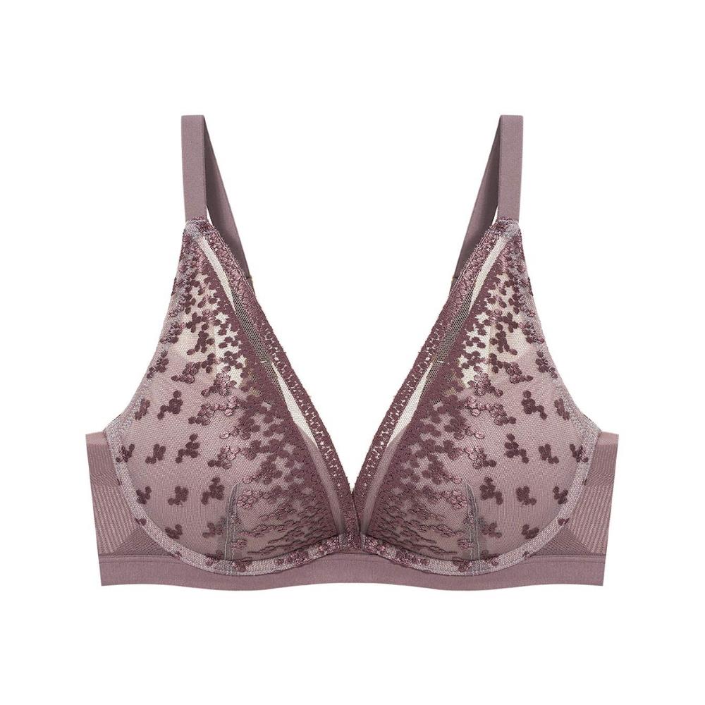 Lindex lace nursing bra in grey