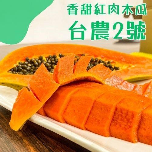 【旗美農產】宅配－劉家果園網室紅肉木瓜(２．４ＫＧ±１０％／箱)