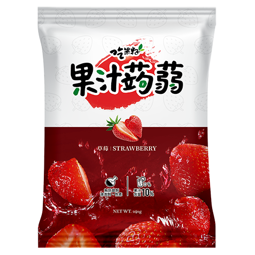 【吃果籽】草莓果汁蒟蒻