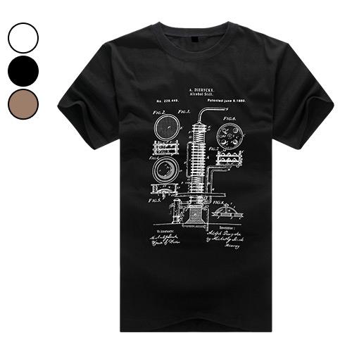 ★兩件900★男短T恤 MIT潮流機械印花工業風短袖上衣 現+預【NW623032】