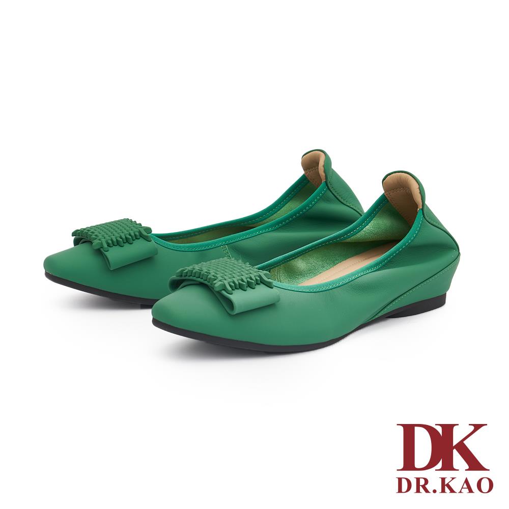 【DK 氣墊鞋】立體線網設計氣墊百搭娃娃鞋 71-3189-30 綠