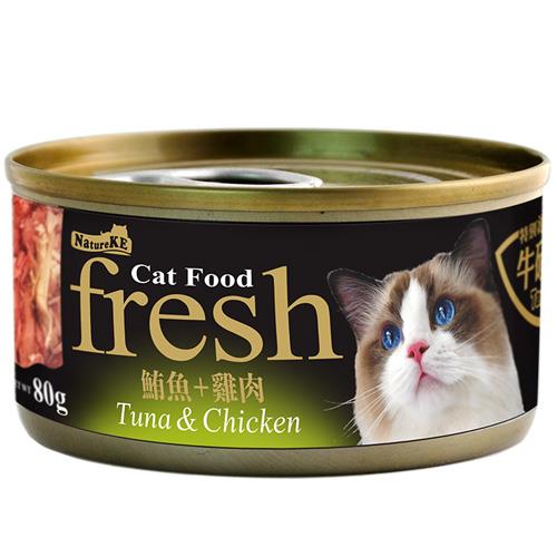 【紐崔克】貓罐（凍罐）鮪魚＋雞肉(８０ｇｘ２４罐組)