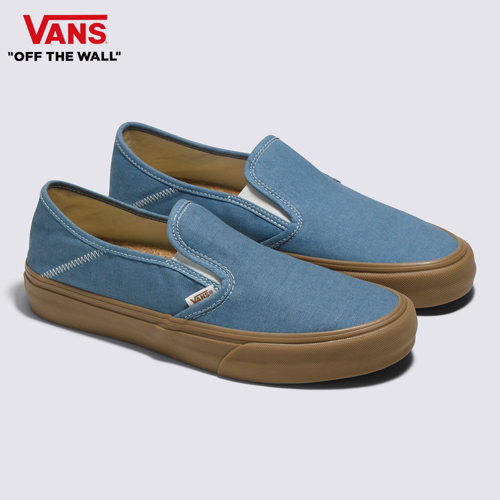 Vans Slip-On VR3 SF 男女款灰藍色滑板鞋