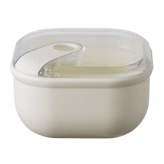 【OMADA PULL BOX】方型易拉保鮮盒0.4L-象牙白