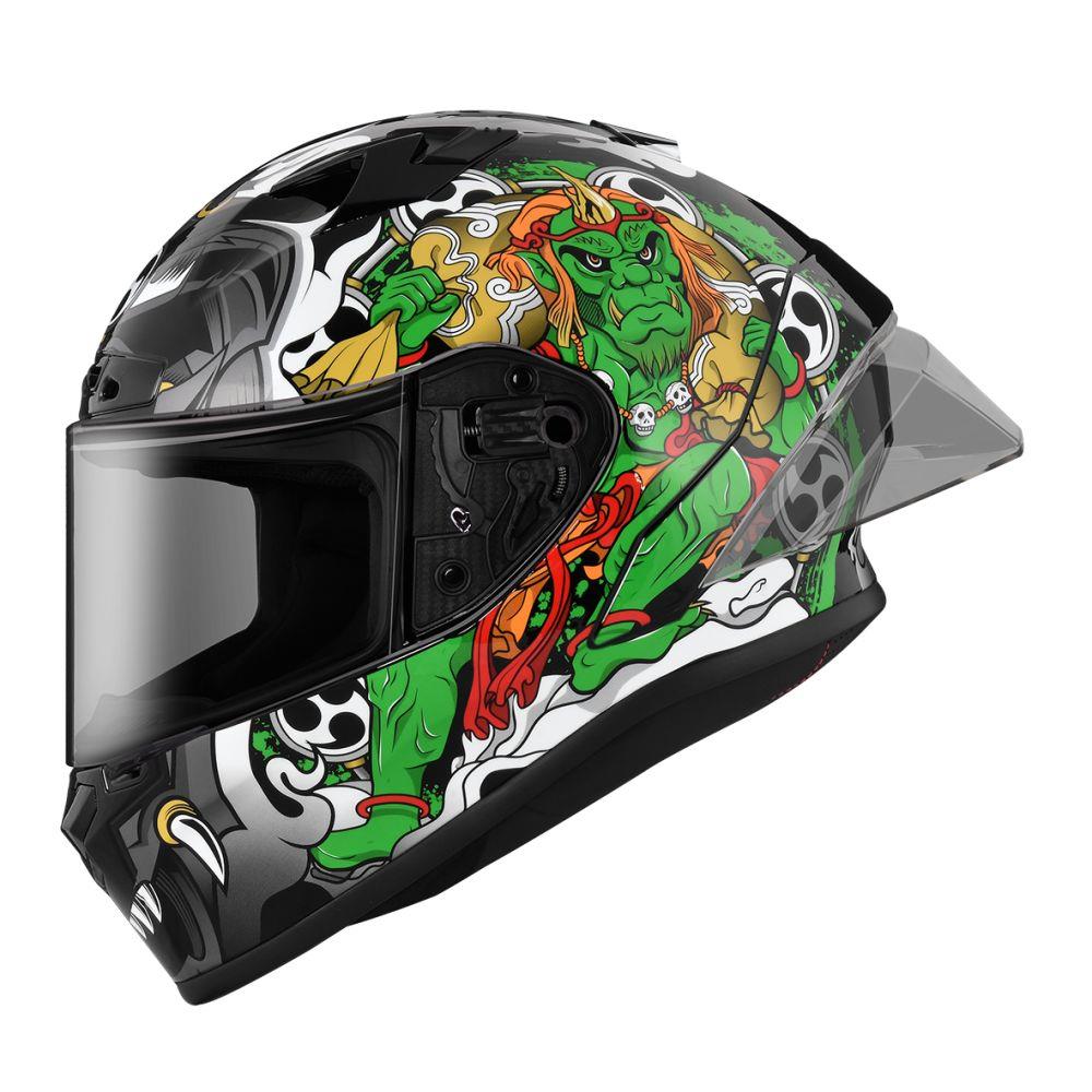 【全新體驗】ZEUS ZS826 BK16 黑綠  全罩式安全帽