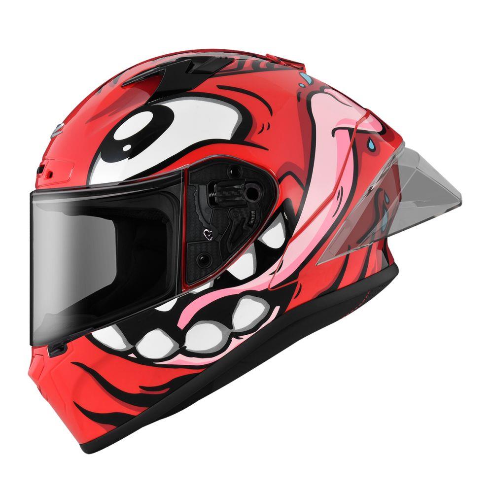 【全新體驗】ZEUS ZS826 BK12 紅紅  全罩式安全帽