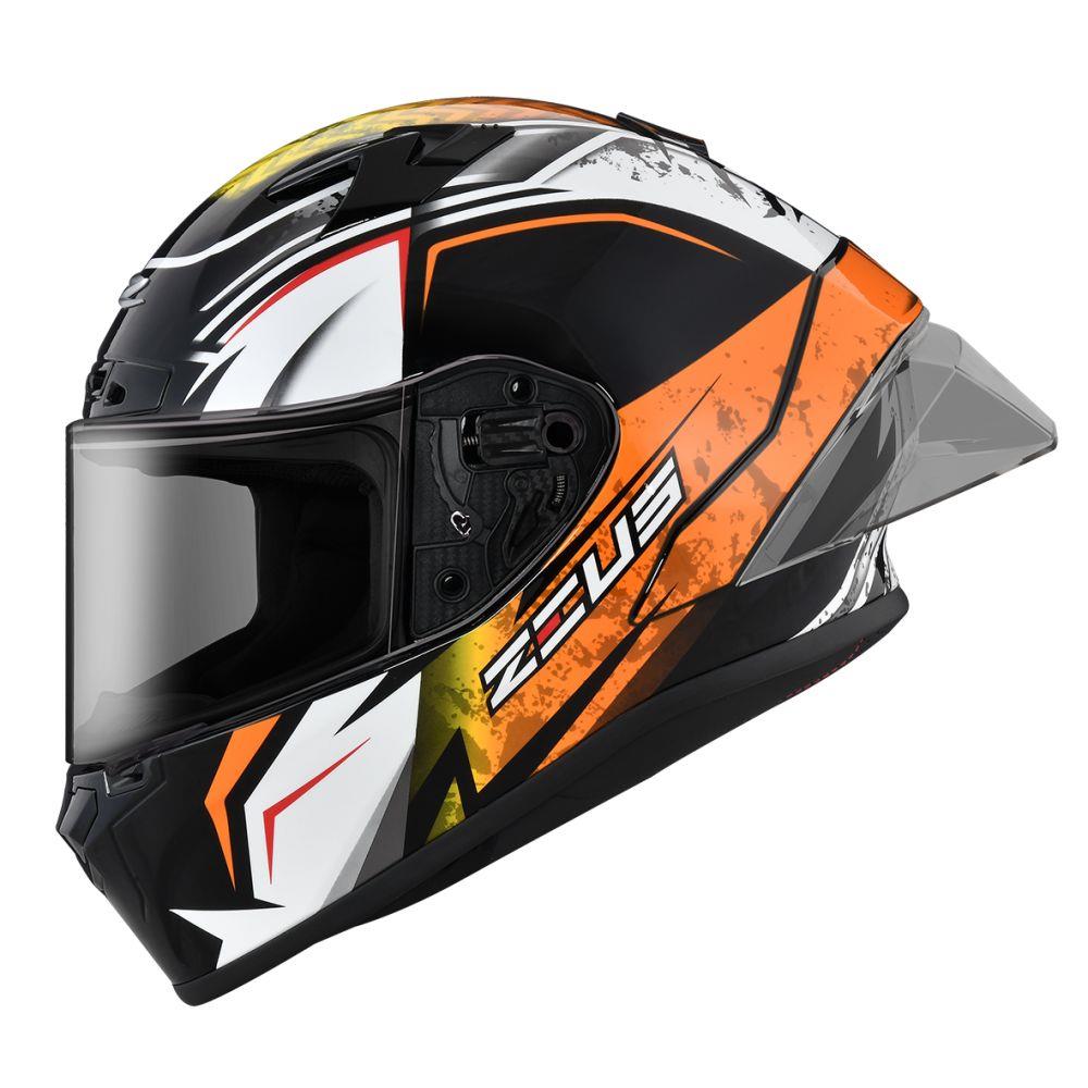 【全新體驗】ZEUS ZS826 BK9 黑橘 全罩式安全帽