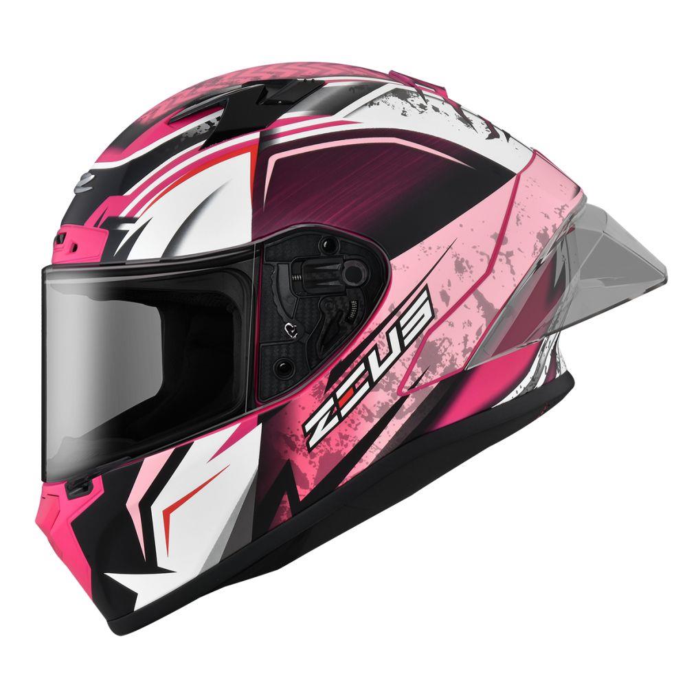 【全新體驗】ZEUS ZS826 BK9 消光桃紅粉紅 全罩式安全帽