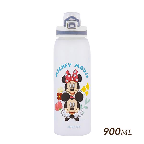 【HOUSUXI】迪士尼米奇米妮系列-Tritan彈蓋水瓶900ml【迪士尼新品開箱↘77折起】＜售價已折＞