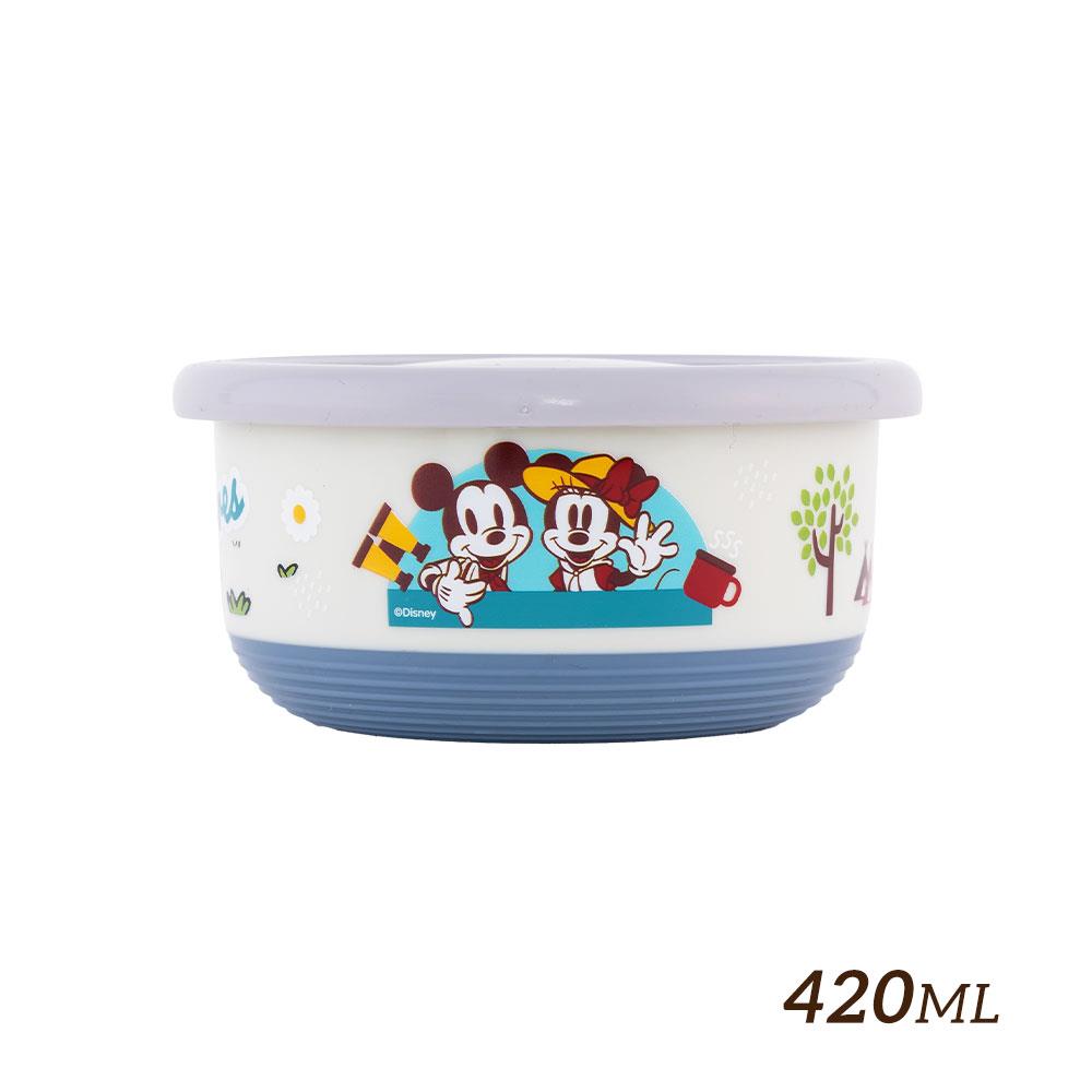 【HOUSUXI】迪士尼米奇米妮系列-不鏽鋼雙層隔熱碗420ml【迪士尼新品開箱↘77折起】＜售價已折＞