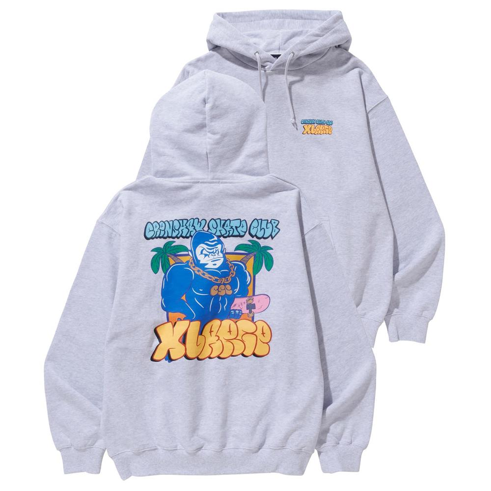 XLARGE×CSC Pullover Hooded Sweat-Ash | 熱銷推薦| XLARGE / x-girl