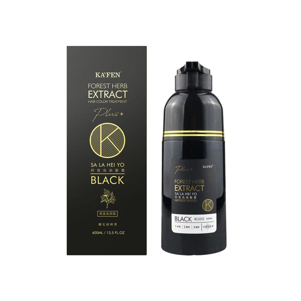 KAFEN何首烏染髮膏Plus400ml 純粹黑