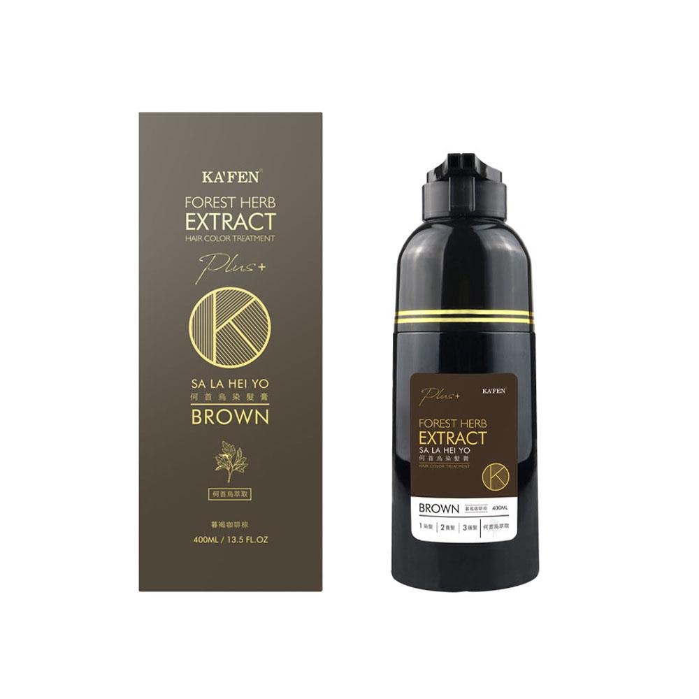 KAFEN何首烏染髮膏Plus400ml 咖啡棕