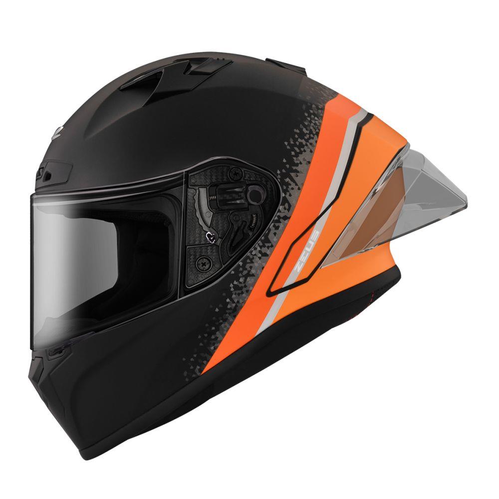 【全新體驗】ZEUS ZS826 BK10 消光黑橘  全罩式安全帽