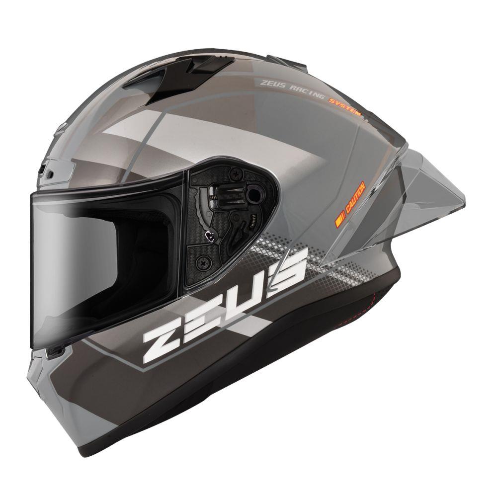 【全新體驗】ZEUS ZS826 BK17 水泥灰黑銀  全罩式安全帽