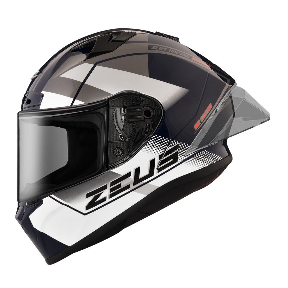 【全新體驗】ZEUS ZS826 BK17 暗藍白  全罩式安全帽
