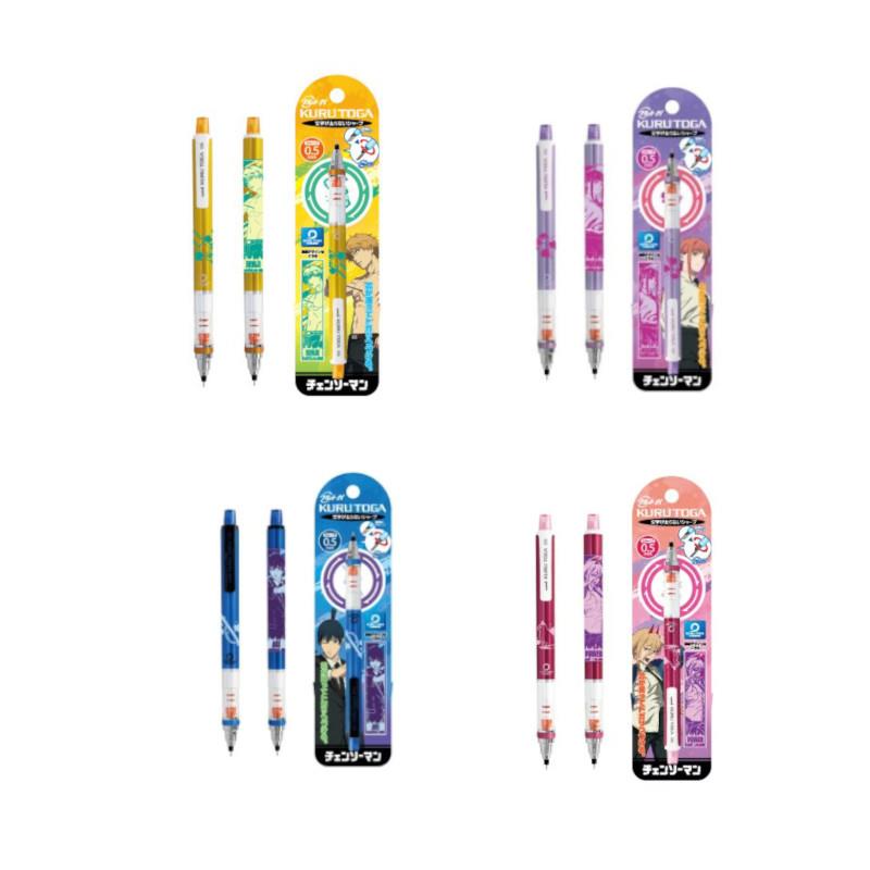 (日本)鏈鋸人0.5mm 迴轉自動鉛筆-淀治/真紀真(瑪奇瑪)/早川秋/帕瓦