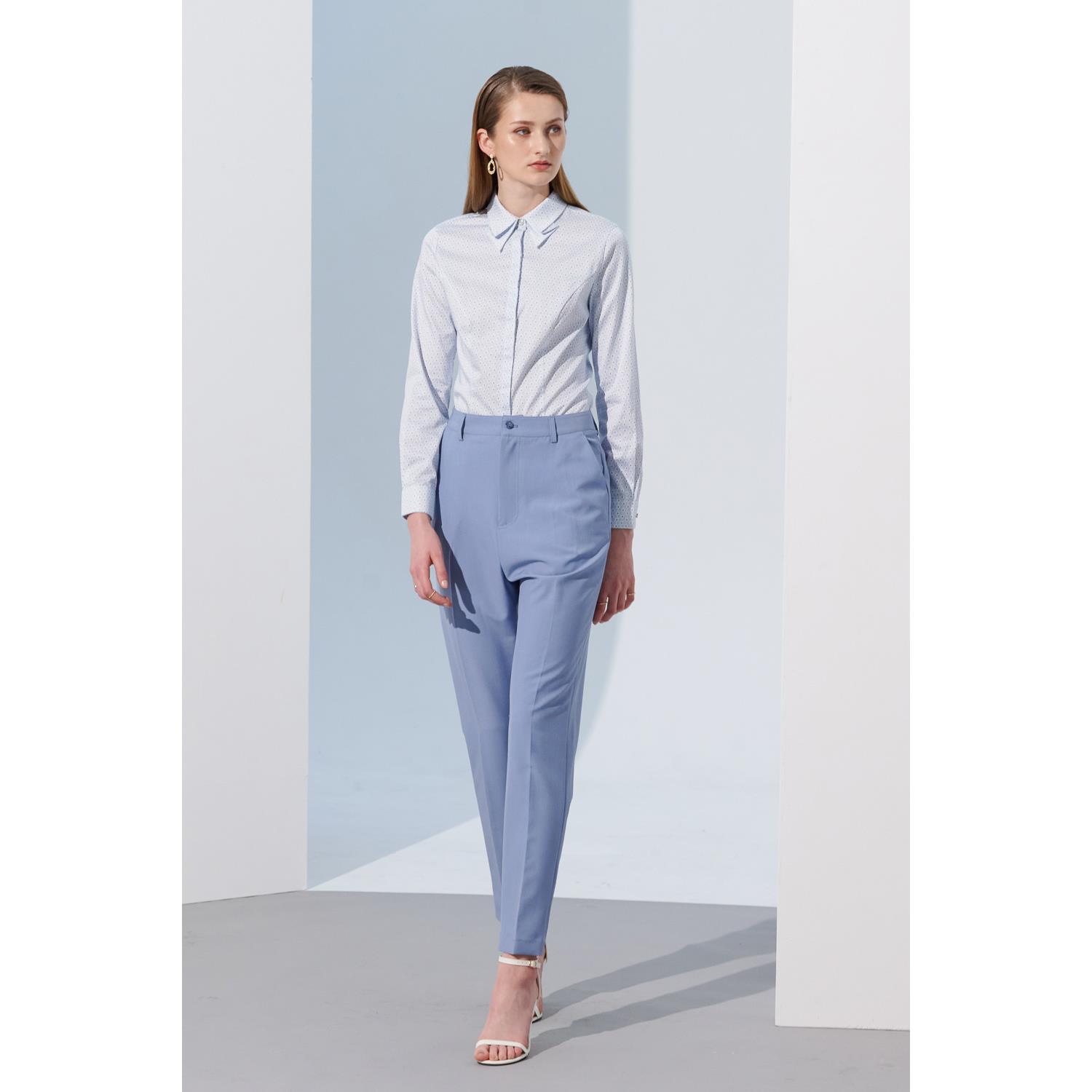 SST&C 寶寶藍修身女西裝褲 | 7262304005 (outlet)