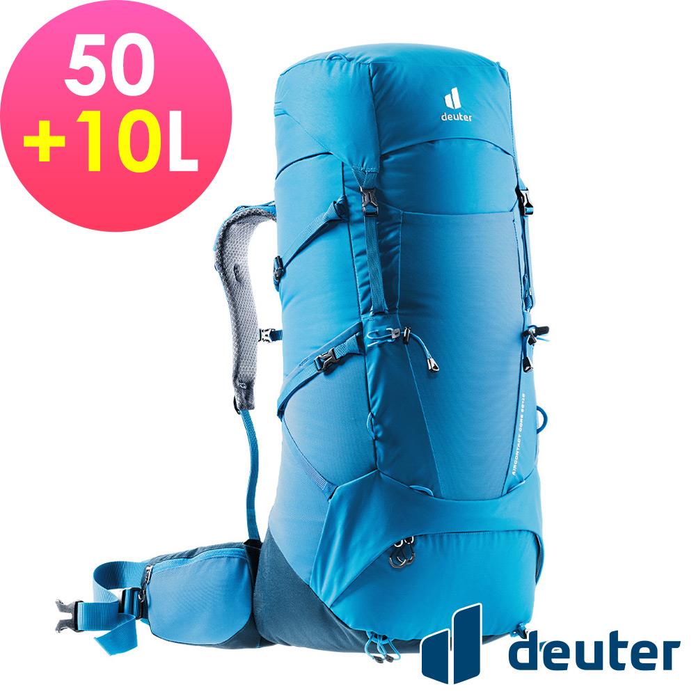 【deuter 德國】AIRCONTACT CORE拔熱式透氣背包50+10L(3350322藍/登山包/長途登山包)