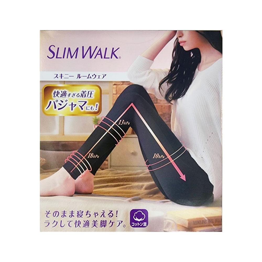 SLIMWALK居家美腿壓力褲L黑色