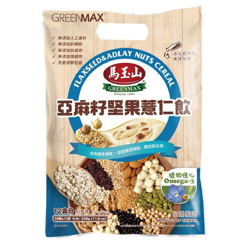 【馬玉山】亞麻籽堅果薏仁飲(28g×12)