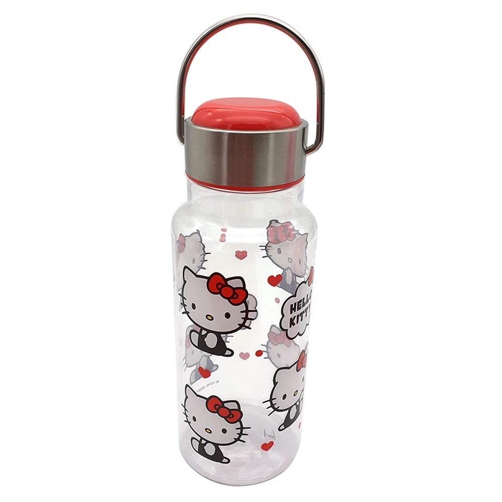 【ＨｅｌｌｏＫｉｔｔｙ】大口直飲手提水壺（紅）(550ml)