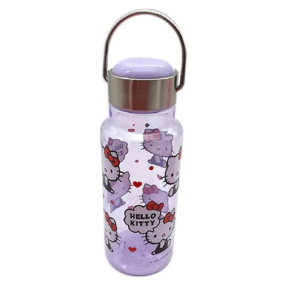 【ＨｅｌｌｏＫｉｔｔｙ】大口直飲手提水壺（紫）(550ml)