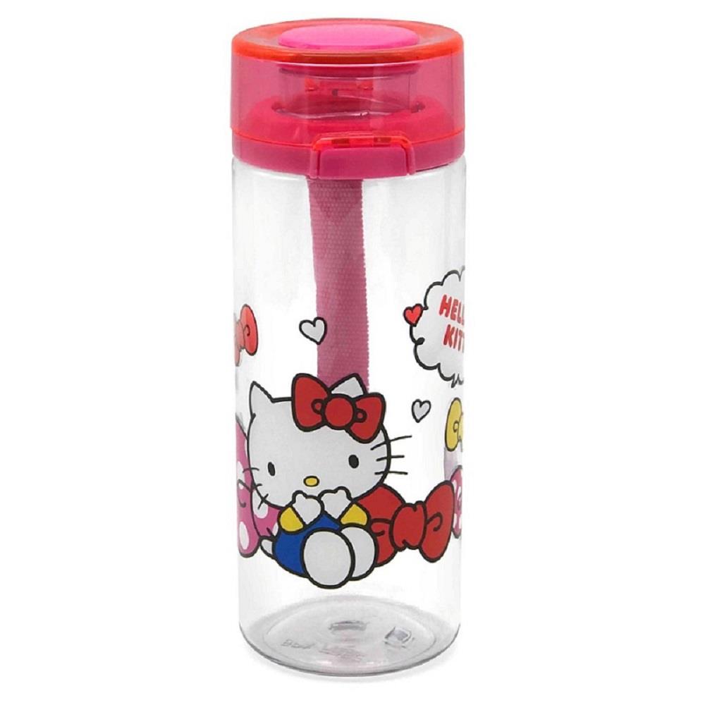 【ＨｅｌｌｏＫｉｔｔｙ】大口直飲水壺（桃）(550ml)