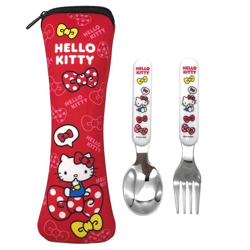 【ＨｅｌｌｏＫｉｔｔｙ】兒童餐具組（二件式）—紅(1入)