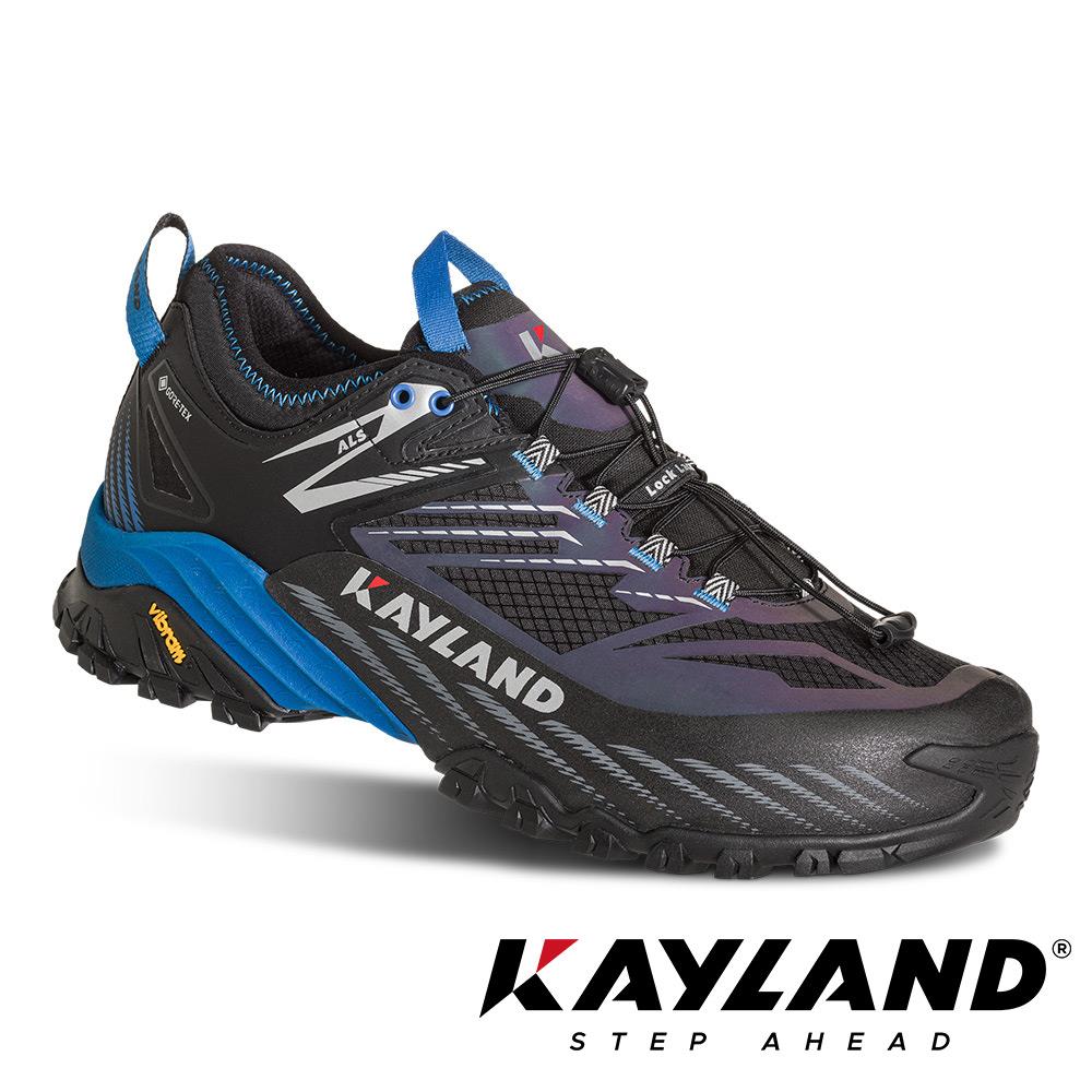 【義大利Kayland】男款Gore-Tex防水低筒健行鞋(KL-018022455黑藍/防水鞋/越野跑鞋)