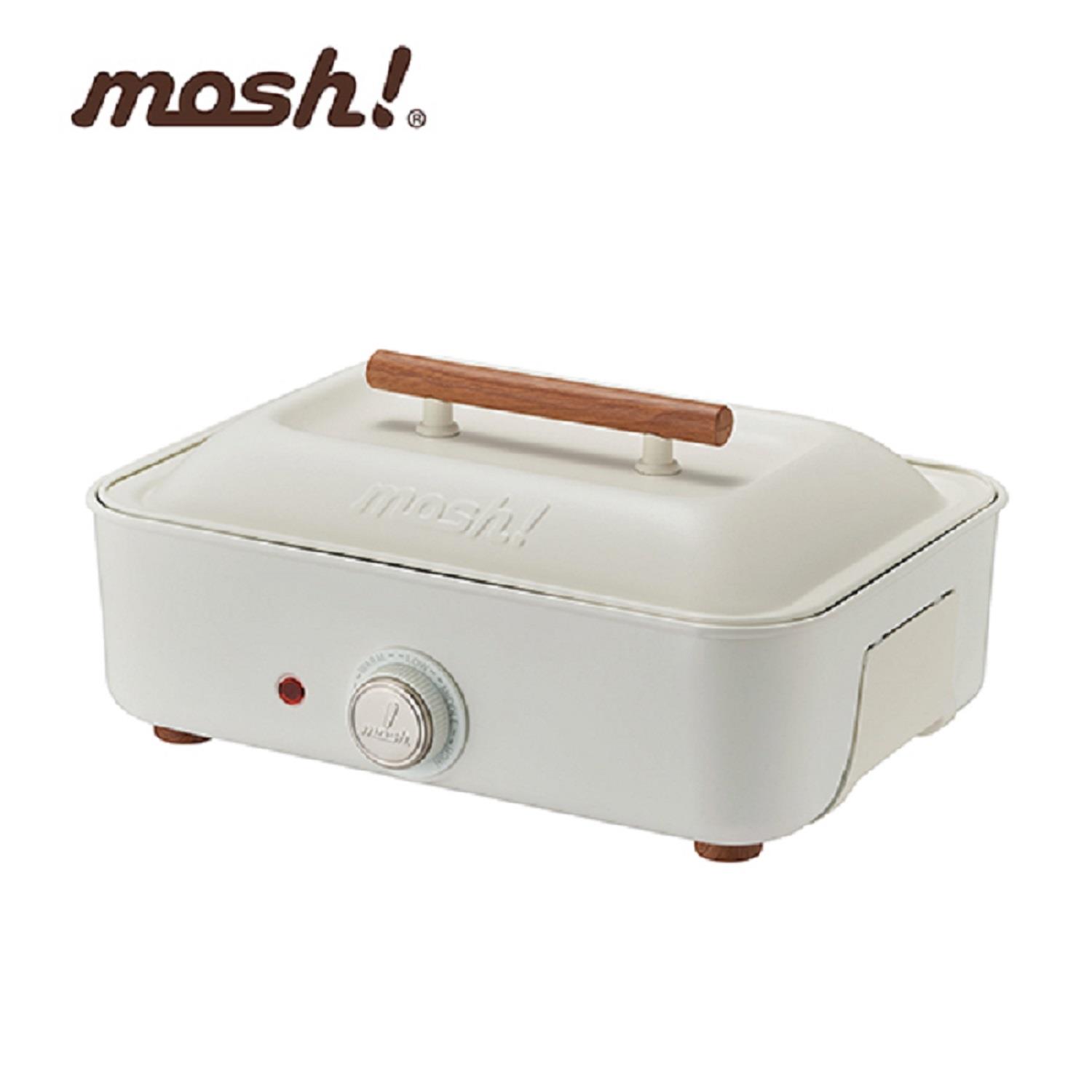 【mosh!】多功能電烤盤((象牙白) M-HP1-IV)