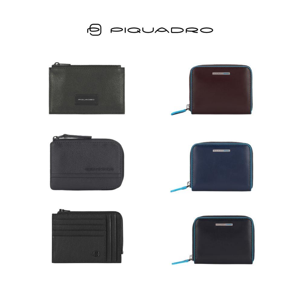 真皮零錢包/信用卡夾-RFID防盜-多款任選-Piquadro皮亞諾