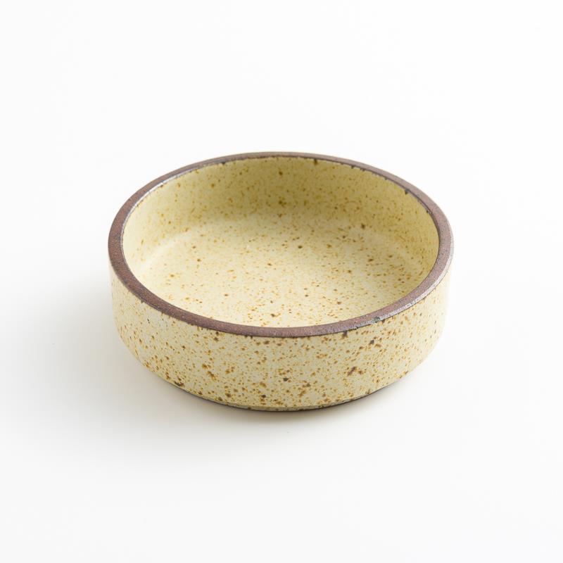 日式 柴燒手作 9cm 陶瓷小碟｜米黃｜單品 [2023新款]