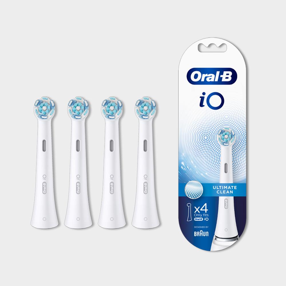 Oral-B iO微震清潔刷頭4入-白色