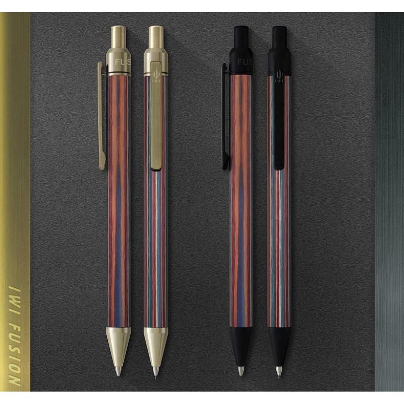 蒙恬IWI Fusion 融合系列 彩色木紋自動鉛筆-彩木黑/彩木銅