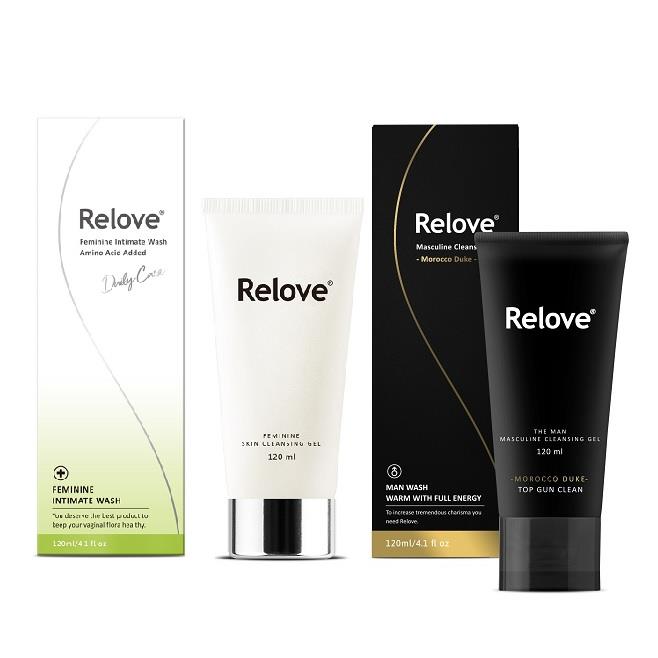 【Relove】私密胺基酸潔淨凝露120ML+男性私密清潔凝露120ML(摩洛哥公爵/英倫紳士)