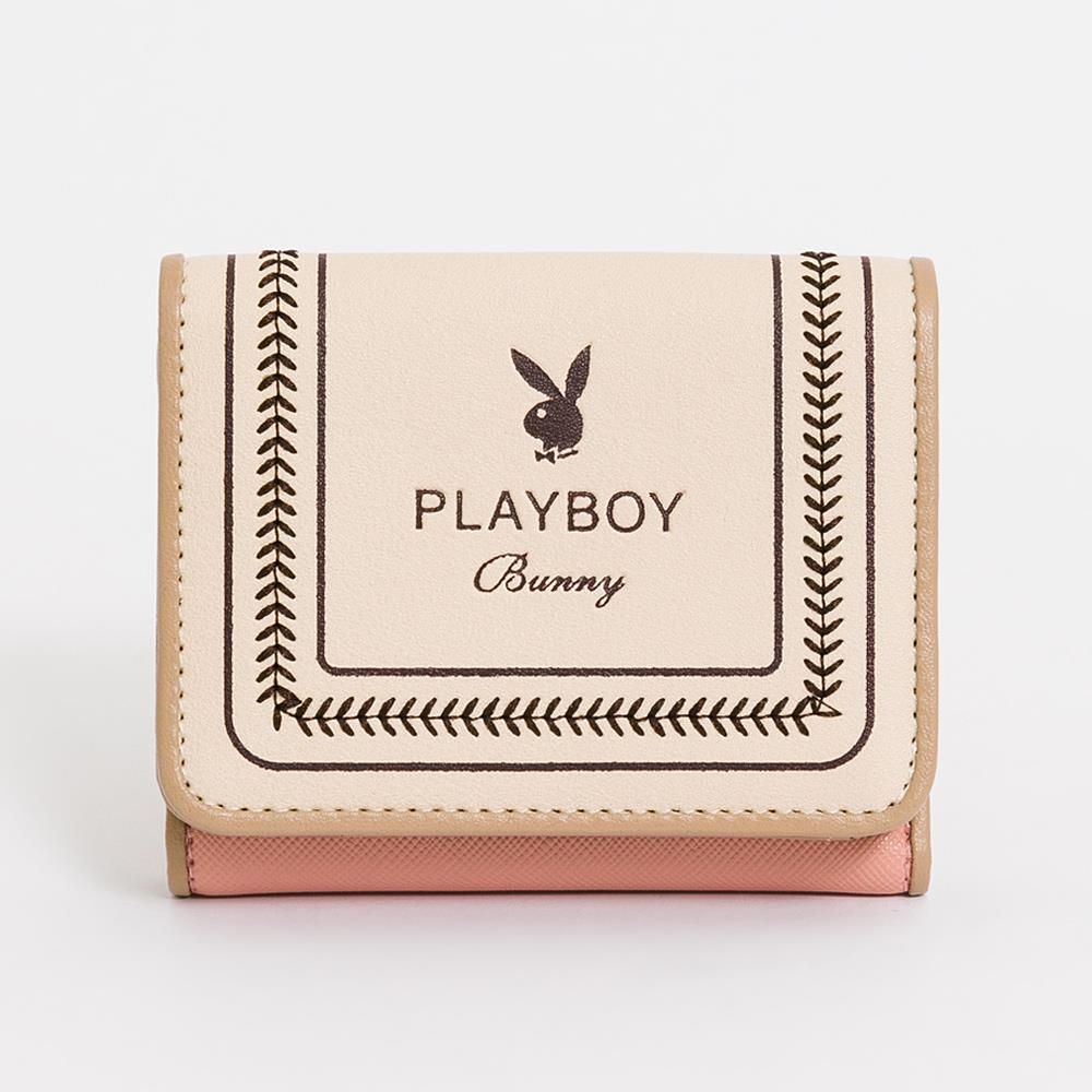 PLAYBOY-短夾 Viva⁺系列-粉色(531-3213-12-2)