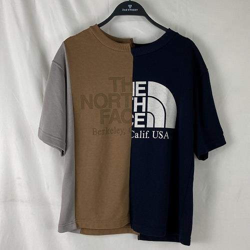 The north face hot sale asymmetry logo tee