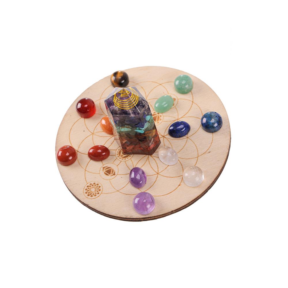 【官網限定】七脈輪奧根晶柱能量陣（限海外直購） Orgonite