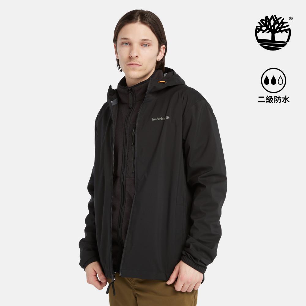 Timberland 男款黑色防潑水外套|A2GUS001