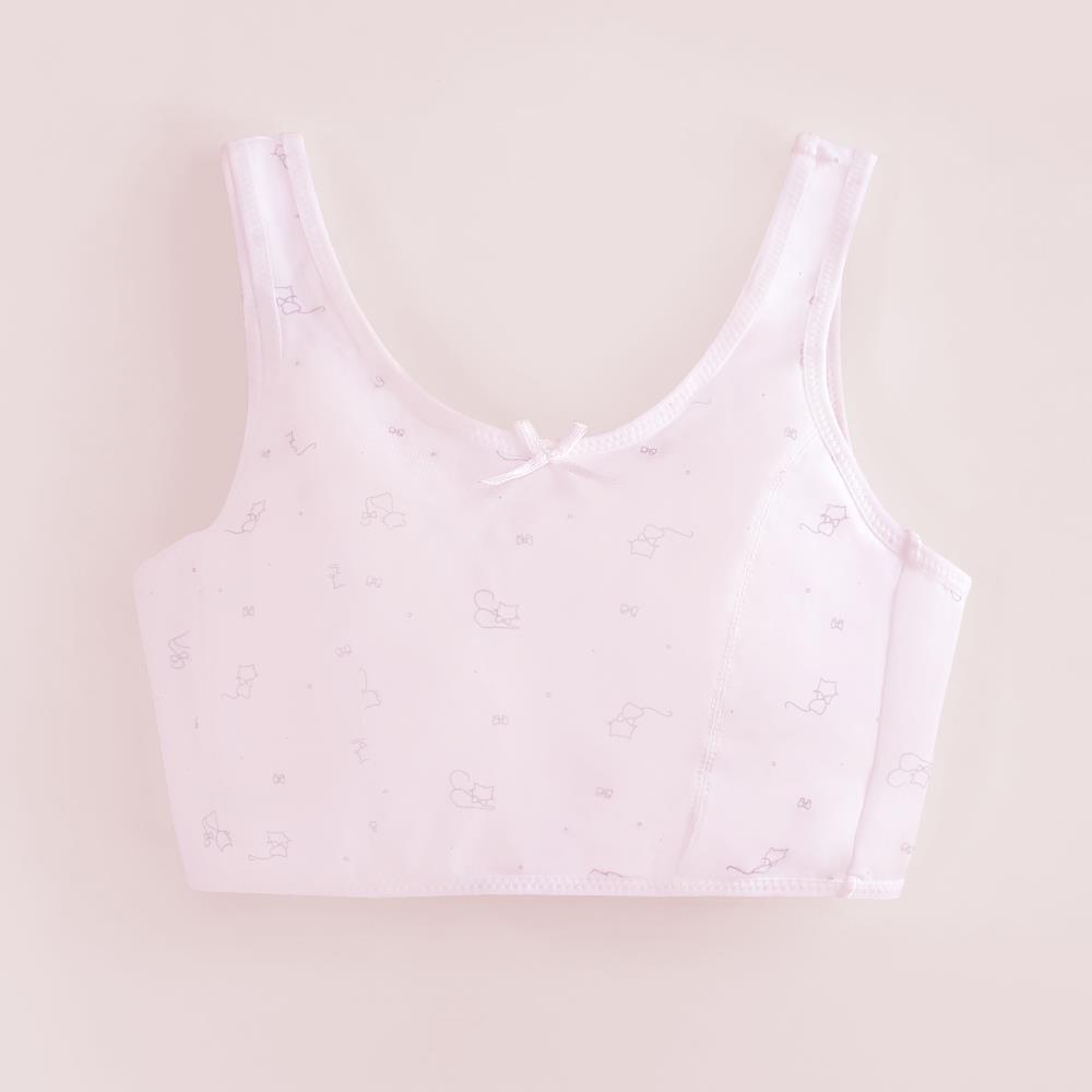 【Clany可蘭霓】 MIT小貓咪無鋼圈無感粉色少女S-Q/2XL 內衣 學生涼感內衣 成長型  8038-31