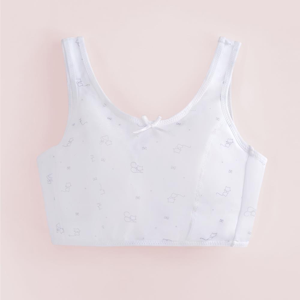【Clany可蘭霓】 MIT小貓咪無鋼圈無感灰色少女S-Q/2XL 內衣 學生涼感內衣 成長型  8038-61