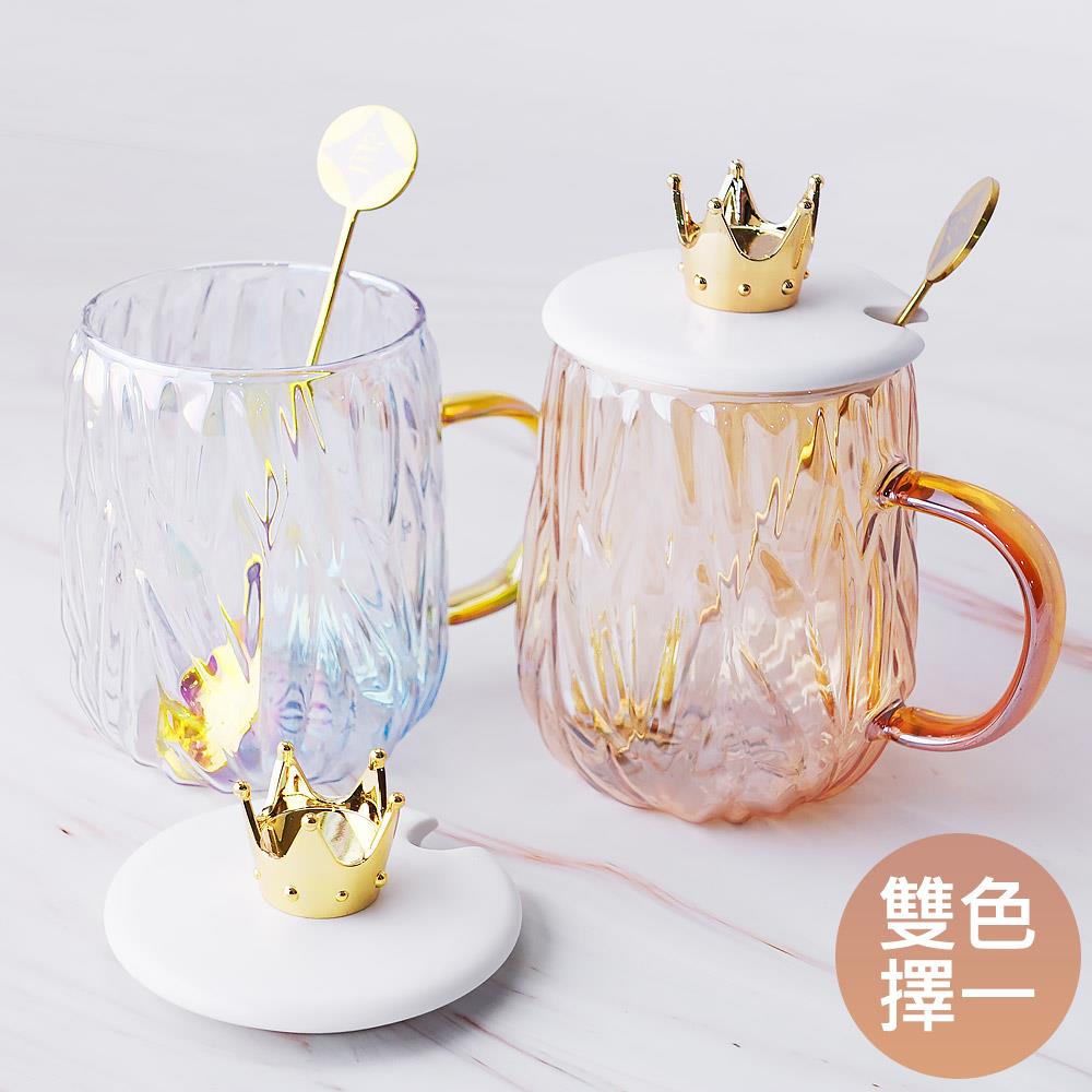 加冠進祿玻璃杯1入－【招財、事業、貴人】