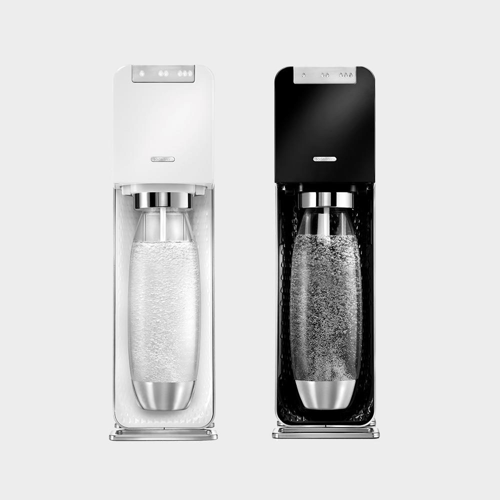 【限量福利品】SodaStream Power Source 電動式自動扣瓶氣泡水機 (黑/白)