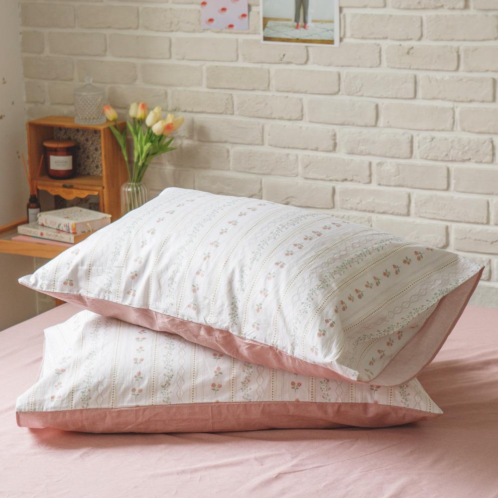 床包+枕套-單人 / 100% 精梳純棉 / 花徑