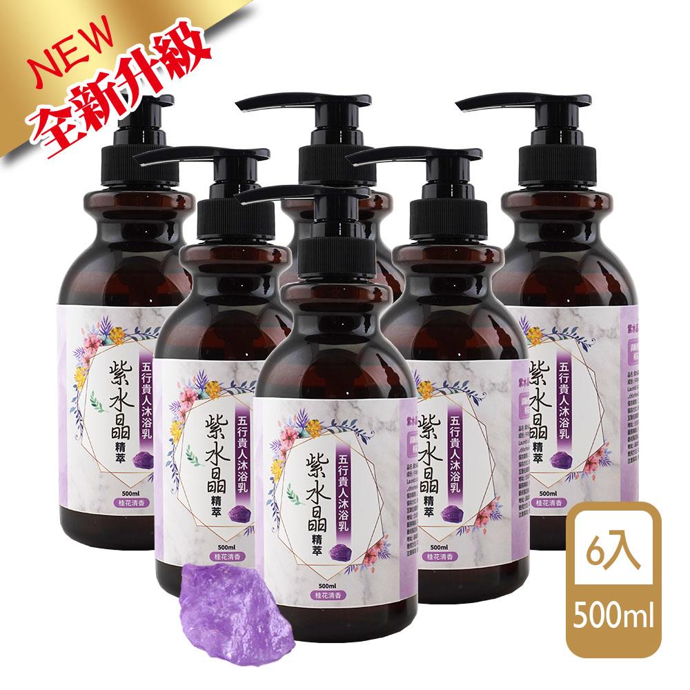 最划算囤貨組🌟紫水晶精萃•五行貴人沐浴乳(6入)－【除穢、貴人、開運】
