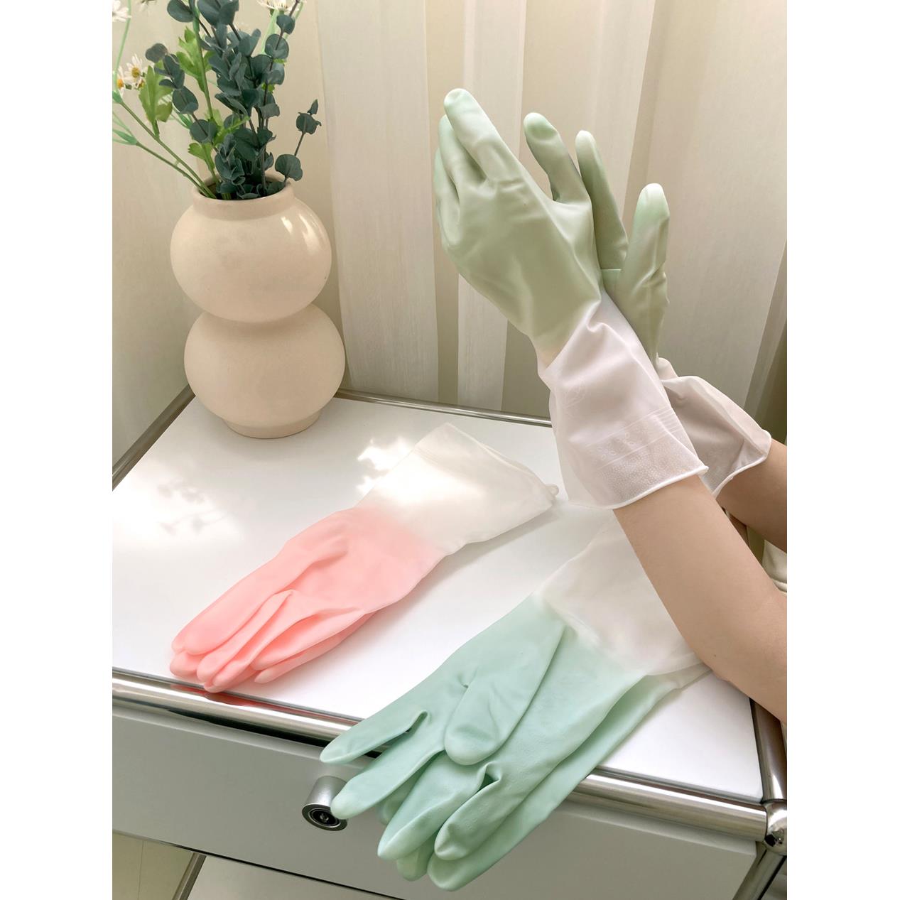 防水乳膠清潔手套(三入一組)