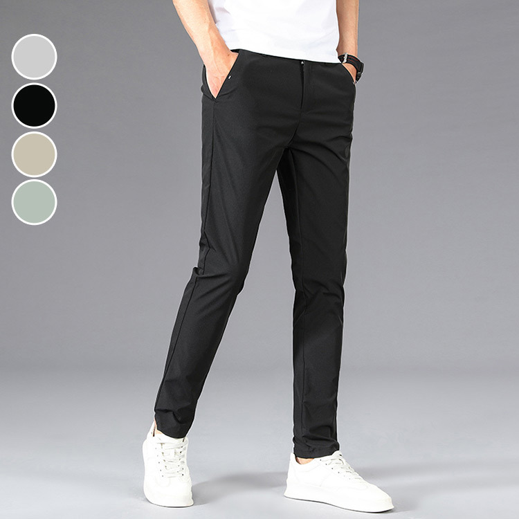 男長褲 韓版素面修身剪裁中大尺碼休閒長褲  現 預【NZ753004】