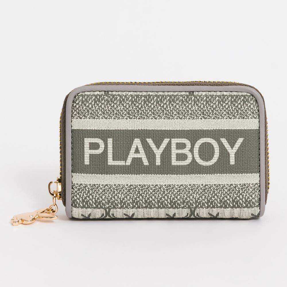 ⚡夏季應援 BIG SALE｜PLAYBOY-Miss bunny系列 零錢包-灰色(531-0315-05-1)